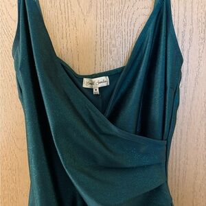 Emerald Sundae Green Shimmery Prom Dress